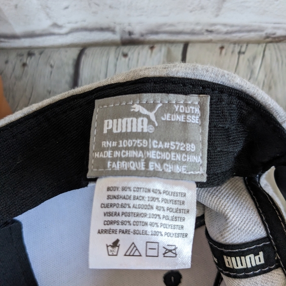 PUMA Youth Snapback cap hat with shiny foil logo - Picture 4 of 5